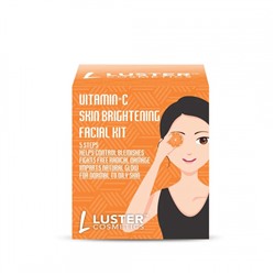 LUSTER Vitamin C Facial Kit Набор: Пенка-скраб для умывания, Массажный гель для лица, Массажный крем для лица, Маска для лица, Сыворотка для лица 45г