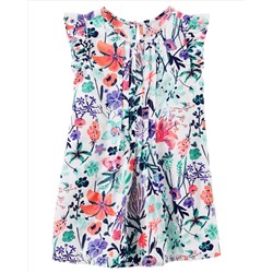 2-Piece Pleated Floral Dress