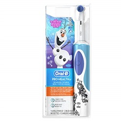 Oral-B Kids Electric Rechargeable Power Toothbrush Featuring Disney's Frozen, includes 2 Sensitive Brush Heads, Powered by Braun