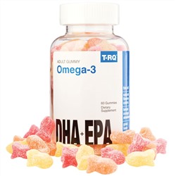 T.RQ, Omega-3, DHA + EPA, Lemon, Orange, Strawberry, 60 Gummies
