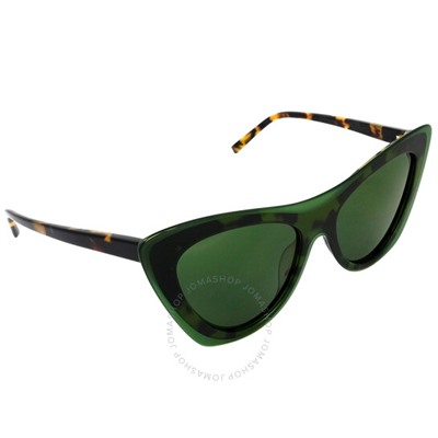 DKNYGreen Geometric Ladies Sunglasses