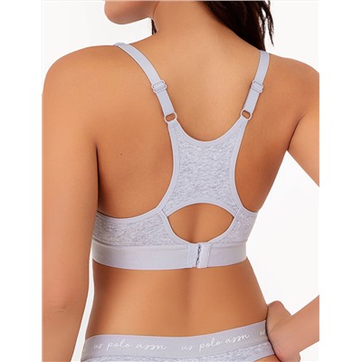 3PK MOLDED CUP RACER BACK BRAS WITH ADJUSTABLE STRAPS