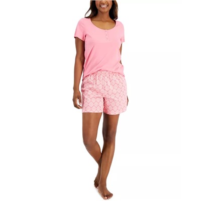 Charter Club T-Shirt & Shorts Cotton Pajama Set, Created For Macy's