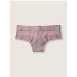 PINK WEAR EVERYWHERE LACE CHEEKSTER IN SCRIPT LACE