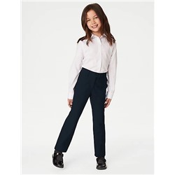 2pk Girls' Slim Leg School Trousers (2-18 Yrs)