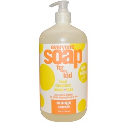 EO Products, Детское мыло Everyone Soap for Every Kid, с ароматом апельсинового сока, 32 жидких унции (960 мл)