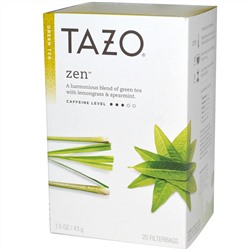Tazo Teas, Дзен, зелёный чай, 20 чайных пакетиков с фильтром, 1.5 унций (43 г)