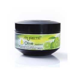 Purete Olive Treatment, Маска с натуральными оливками и бергамотом для поврежденных темных волос 300 г.