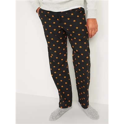 Printed Poplin Pajama Pants for Men