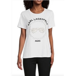 KARL LAGERFELD PARIS Embellished Sunglasses T-Shirt