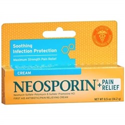 Neosporin + First Aid Antibiotic/Pain Relieving Cream 0.5 oz.