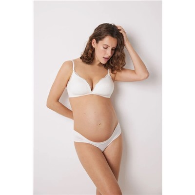 Sujetador CHARMING 'maternity' triangular microfibra blanco