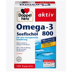 Omega-3 Seefischöl 800 Kapseln 120 St., 142 g