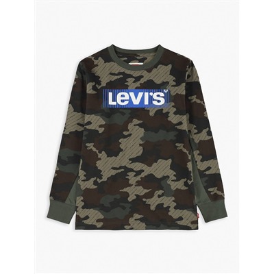 LITTLE BOYS (4-7) CAMO BOX TAB LONGSLEEVE TEE SHIRT