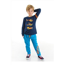 Denokids Taşıtlar Erkek Çocuk T-shirt Pantolon Takım CFF-22K1-021