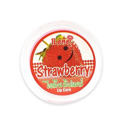 ILENE  Lip care Strawberry Бальзам увлажняющий для губ Клубника 10г