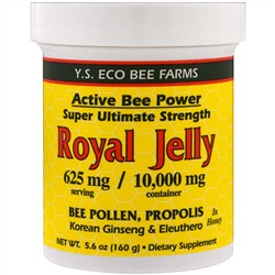 Y.S. Eco Bee Farms, Мед с маточным молочком, 625 мг, 5.6 унций (160 г)