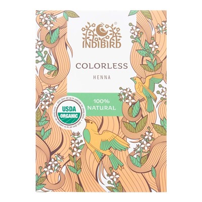 INDIBIRD Henna for hair Colorless Хна для волос Бесцветная 100% натуральная 100г