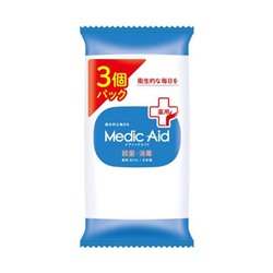 Nissan FaFa Мыло лечебное антибактериальное противовоспалительное Medic Aid 3шт*90 гр