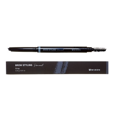 MIZON BROW STYLING PENCIL [GRAY] Автокарандаш для бровей с щеточкой (серый) 0,35г