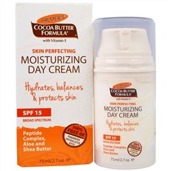 Palmer's, Cocoa Butter Formula, Skin Perfecting, Moisturizing Day Cream, SPF 15 Broad Spectrum, 2.7 oz (75 ml)